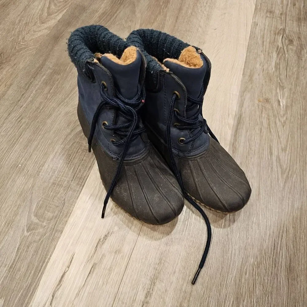 Kids Boots Toddler 13 Navy Blue Waterproof - Picture 1 of 6